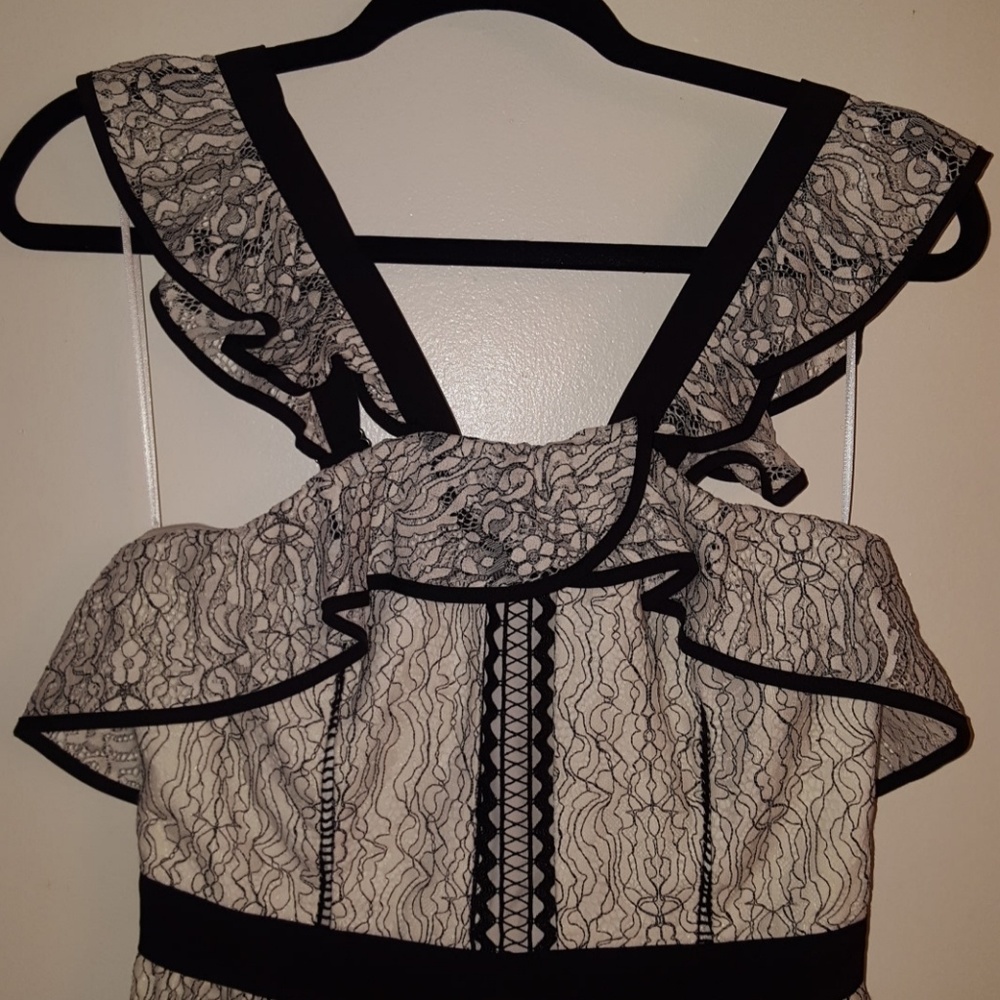 NWT White & Black Lace Dress, Nordstrom - Picture 2 of 6